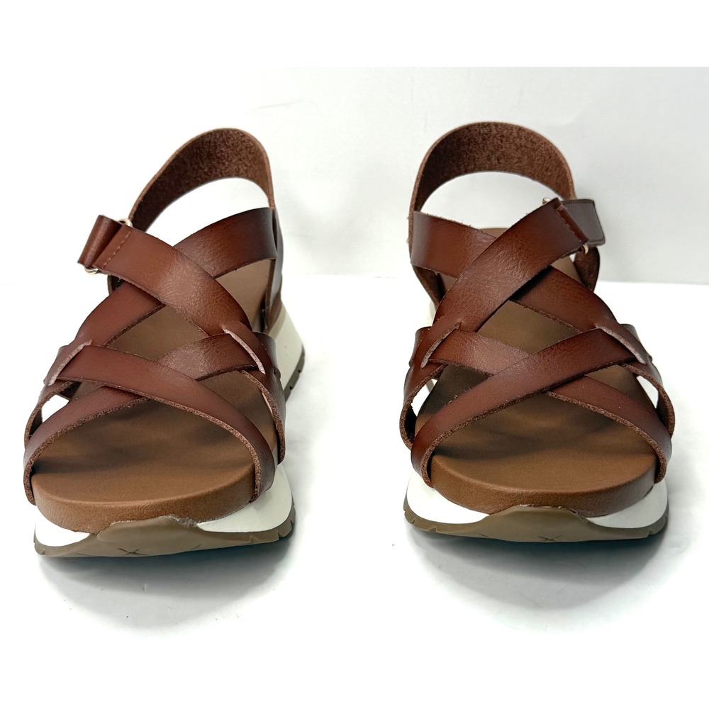 Style & Co Women's Sallyy Platform Wedge Sandals Acorn Brown Size 7M NWT/BOX